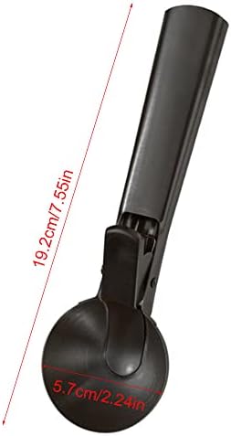 Ice Cream Scooper Stainless Steel, Cookie Scoopwith Trigger Heavy Duty Metal Icecream Scoop,Cookie Scoop Large Size Perfect For Frozen Yogurt, Gelatos, Sundaes (A-Black)