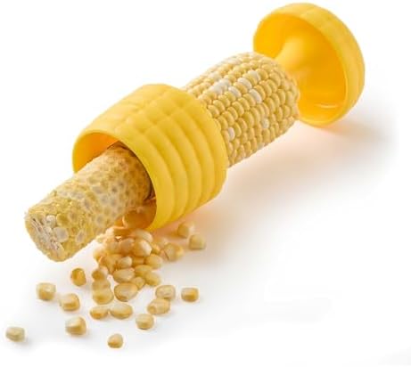 Chef’n Cob Plus Corn Stripper and Peeler for Corn on the Cob, Built-In Safety Pusher