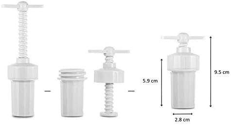 Tredoni 1.2x2.5" Garlic Press Screw Masher - Garlic Crusher Squeezer Mincer
