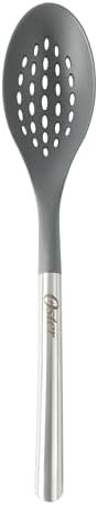 Oster Chadswyck 13.8” Slotted Cooking Spoon, Heat Resistant Silicone Head, Safe for Nonstick Cookware, Dishwasher Safe