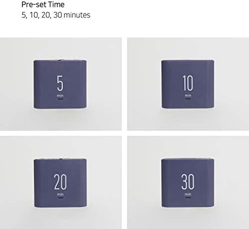 mooas Multi Clock Time Cube Timer, Alarm, Backlight, Productivity (Violet)