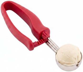 Restaurantware Ice Cream Scoop 1 Case 1.4 oz Stainless Steel Portioner Commercial Kitchen Tool Comfortable Grip Dishwasher-Safe Ambidextrous Handle