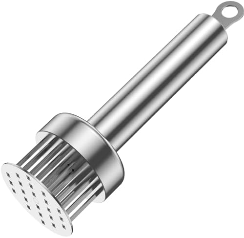 UKQRRTC Stainless Steel Meat Tenderizer Mallet 22 Needles Handheld Meat Tenderizer Tool Meat Tenderizer Press Efficient Meat Hammer Mallet for Steak Chicken Fish Pork 2.2×2.2×7.5in, Standard, Silver