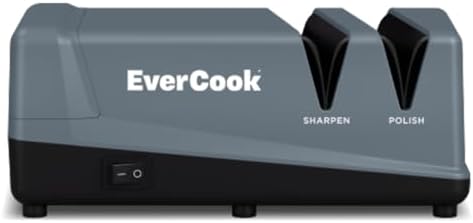 Precision Electric Knife Sharpener for Kitchen Knives, 2-Stage Sharpening and Polishing, Ceramic Grinding Wheels, and Non-Slip EVA Feet