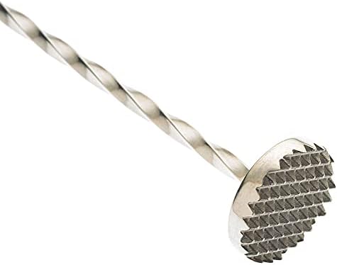 Barfly Muddle Bar Spoon, Muddler 11 13/16" (30 cm), Stainless Steel