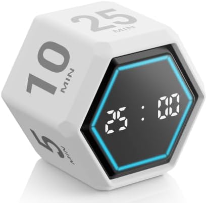 Visual Productivity Timer with Stopwatch, 5 & 25 Minute Presets