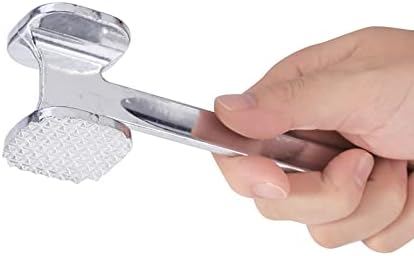 Meat Tenderizer, Aluminium Metal Hammer with Comfortable Handle for Pounding and Tenderizing Beef, Chicken, Pork, Steak, Ideal for Kitchen Use