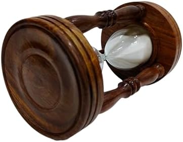 Wooden Glass White Sand Timer Hourglass