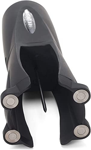 Cork Pops Legacy Wine Opener Built-in 4-Blade Foil Cutter Safe Cork Removal, Effortless Push Button Use, Needle Guard for Safety, Low-Pressure Cartridge Opens Up To 60 (Black, With 3 Cartridges)