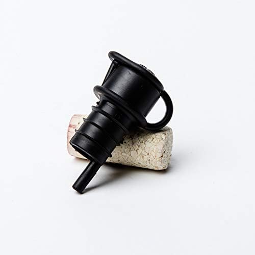 Haley's Corker 30065 5-in-1 Wine Aerator, Stopper, Pourer, Filter and Re-Corker, 5 Pack, Standard, Black