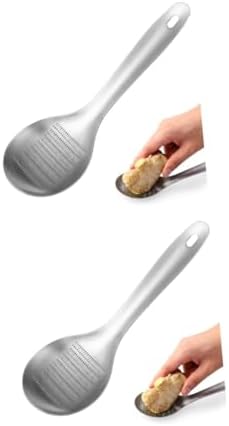 2 Pack Ginger Crusher Garlic Press Mincer Spoon Shape Stainless Steel Hand Dicer Crushing Tool Peeler Squeezer for Nuts