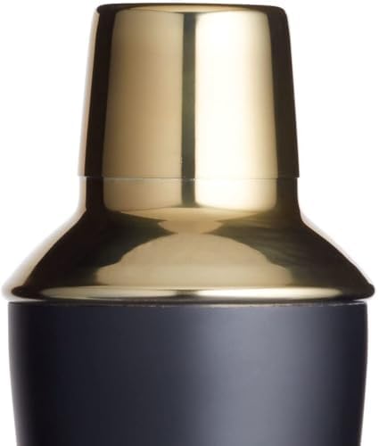 KitchenCraft BarCraft Luxury Stainless Steel Cocktail Making Kit - Brass Finish (3-Piece Gift Set)