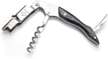 wine opener Professional Corkscrews for Wine Bottles w/Foil Cutter and Cap Remover -Wine Key for Servers, Waiters, Bartenders (Bull horns corkscrew (each with a different color))