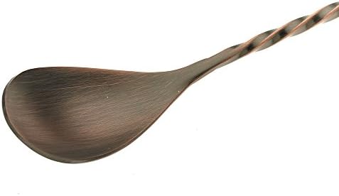 Barfly Bar Spoon with Strainer End, 15 3/4" (40.0 Cm), Antique Copper