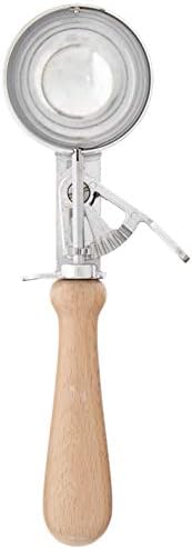 Fox Run Vintage Trigger Ice Cream Scoop, 1.5 x 9 x 2.5 inches, Brown
