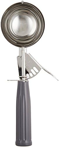 Winco Size 8 Cream Plastic Ice Cream Disher with Handle