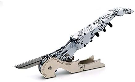 Pulltap's Genuine Music 500 Waiter's Corkscrew – Double-Hinged Wine Key with Hinged Foil Cutter – Patented Design – Made in Spain – Musical