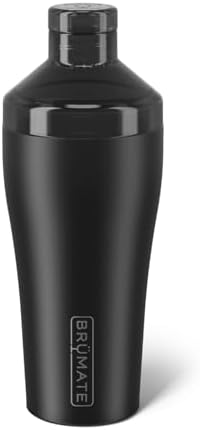 BrüMate Cocktail Shaker 22oz Stainless Steel Shaker, Matte Black