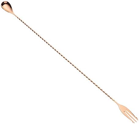 Barfly Fork Bar Spoon, End 19 5/8" (50 cm), Copper