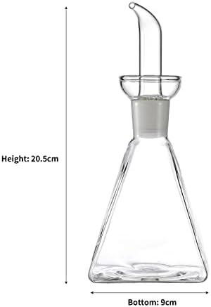 ELETON Square Non Drip Oil Dispenser for Kitchen,Easy Refill and Pouring