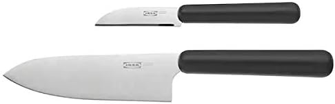 Ikea Kitchen Cook's Knife 14 cm (Total Length 27 cm), Paring Knife 7 cm, Total Length 17 cm Set - 2 Pieces