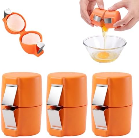 Egg Shell Opener Egg Cracker Tool, Stainless Steel Egg Shell Cutter，Orange