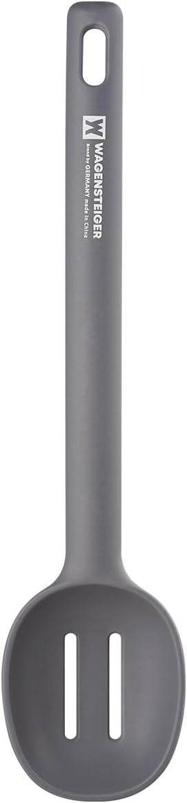 Wagensteiger Dark Gray Versatile Slotted Spoon: Muti-Purpose Cooking Skimmer with Heat Resistant, Non-stick Cookware Safe, Skimmer for Deep Frying Cooking, BPA Free (11.02inch x 2.56inch)