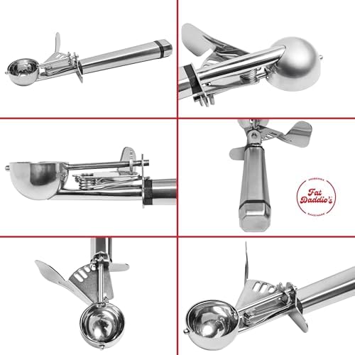 Fat Daddio's SCTP-60 Stainless Steel Cookie Portioning Scoop, No. 60, 1 tbsp