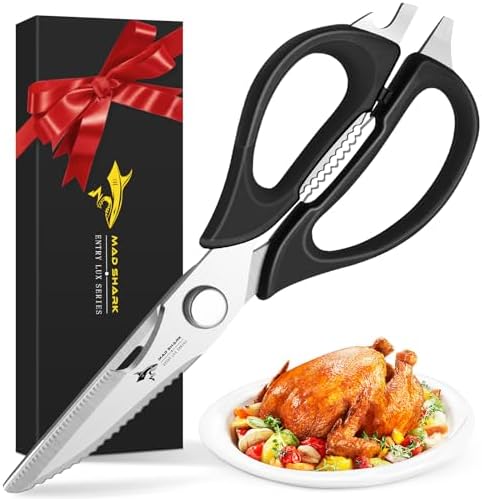 MAD SHARK Kitchen Scissors All Purpose Kitchen Shears Come Apart