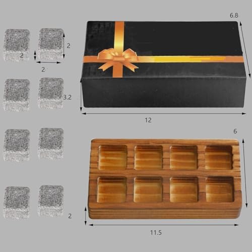 Trendy Bartender Whiskey Stones Set, 8 Piece Petite