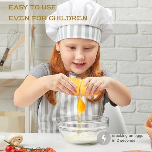 2-in-1 Handheld Raw Egg Cracker & Shell Opener, Handheld Egg Cracker Tool