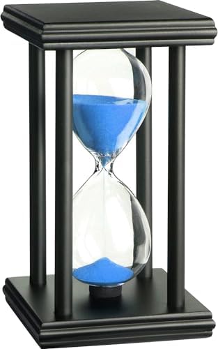 hourglas Sand Timer 30/60 Minutes Desktop Decorations Reloj de Arena ampulheta Sandglass (Blue Sand, 5.5inch)