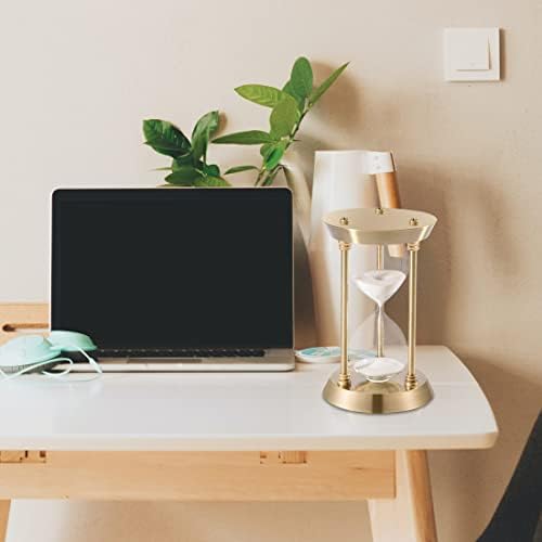 Vintage Sand Timer 3 Minute Hourglass, Small Sand Clock, Antique Brass Sand Watch 3 Min,Antiguo Reloj De Arena 3 Minuto,Metal Unique Sandglass for Gifts Games Kitchen Home Office Decoration