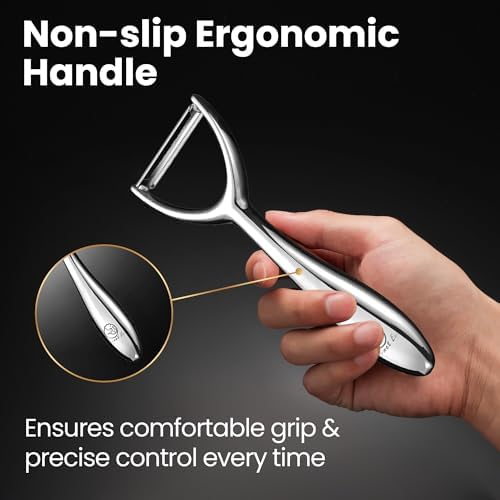 Gourmet Easy Vegetable Peeler Ultra Sharp Stainless Steel Blade (Y Peeler)