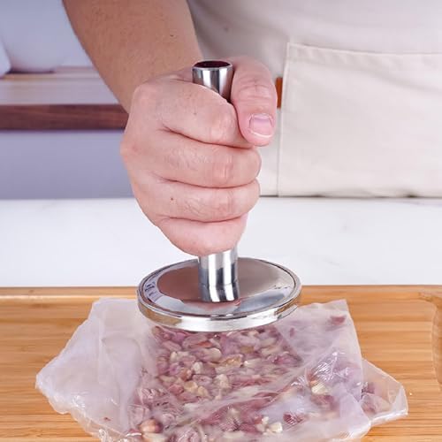 Meat Tenderizer, Meat Pounder Stainless Steel Meat Hammer Kitchen Meat Mallet Cooking Mallet Food Mallet for Chicken Veal Cutlets Steak