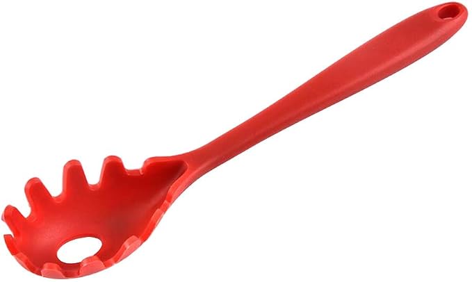 Silicone Spaghetti Server, Silicone Pasta Fork, Non-Stick Spaghetti Spoon - 28.5cm Length - Red 1