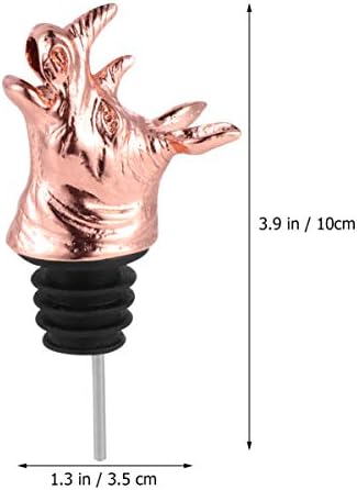Cabilock Wine Pourer Creative Zinc Alloy Aerator Stopper for Parties Bars and Restaurants Rose Animal Design for Unique