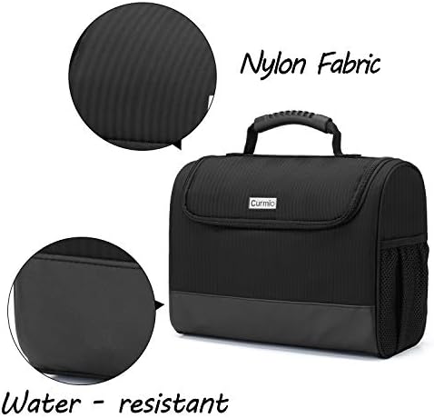 CURMIO Bartender Kits Bag, Portable Travel Case for Bar Tools Set, Black