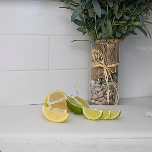 Fox Run Thick Plastic Bar Cutting Board, 11" x 17" x 0.5" Garnish Board