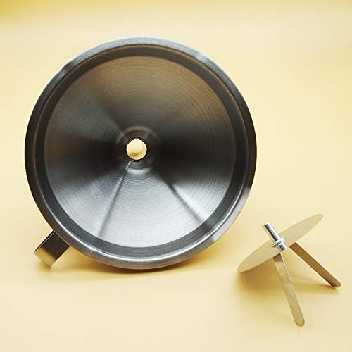 304 Stainless Steel Kitchen Funnel set of 3 with Filter Strainer and Mesh Wide Mouth Wine Funnel Filter Transferring Liquid,Dry Powder Ingredients (funnel 5''+filter 400mesh)