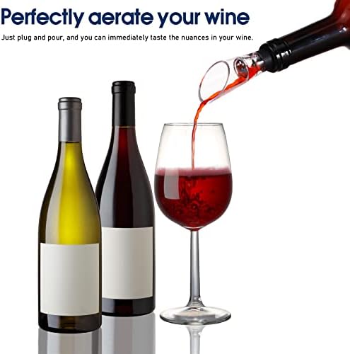 12 Pieces Wine Aerator Pourer Aerating Spout and Decanter for Wine Bottles