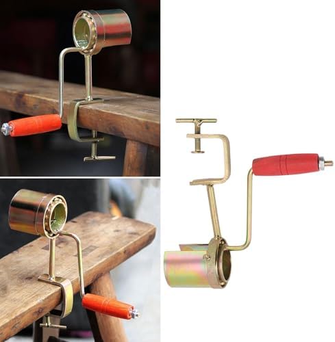 Hand Crank Corn Thresher, Efficient Peeling Firm Clamping Comfortable Wood Handle, Manual Corn Sheller Stripper for Easy