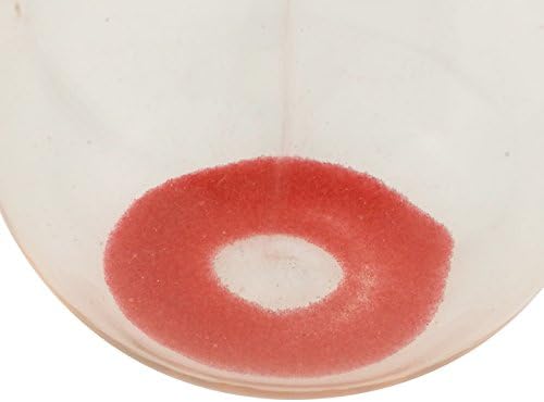 Large Fashion Colorful Sand Glass Sandglass Hourglass Timer Clear Smooth Glass Measures Home Desk Decor Xmas Birthday Gift (10 Minutes, Red)