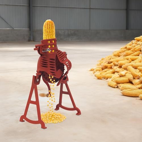 Manual Corn Thresher, Hand Crank Corn Sheller, Heavy Duty Manual Maize Peeler, Shelling Machine Corn Thresher and Peeling Peeler Cob Stripper Tool Maize Shelling for Farms, Families
