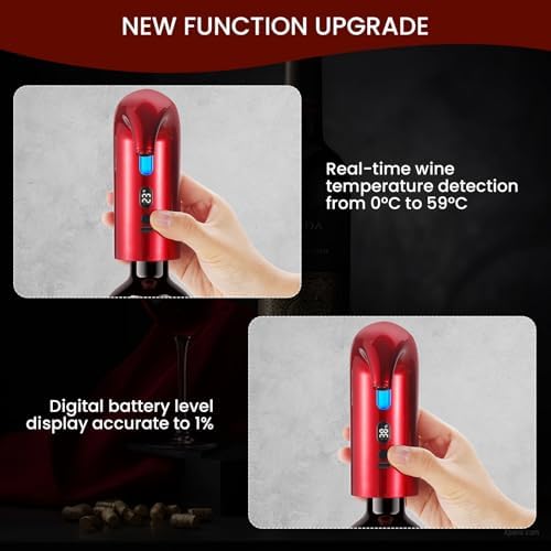 BLUBYEES Electric Wine Aerator and Automatic Wine Dispenser
