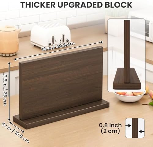 THMINS Large Magnetic Knife Holder, 16 x 9 Inch Magnetic Knife Block