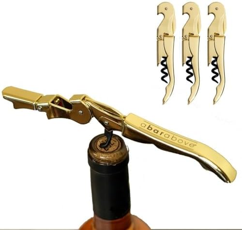A Bar Above Manual Wine Bottle Opener and Corkscrew Wine Key Ergonomic Grip