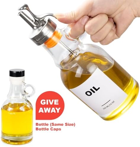 Olive Oil Dispenser Bottle, Oil Holder for Kitchen,Cooking Bottle Spout