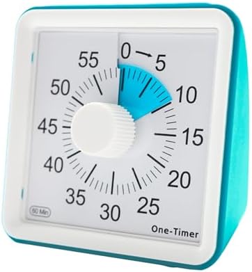60 Minutes Countdown Visual Timer,Manage Time Well for Kids and Adults,Silent Travel Time Design for Education,Classroom,Home,Office