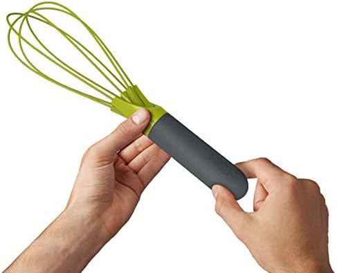 Joseph Joseph CleanForce Garlic Press & Twist Whisk 2-in-1 Collapsible Balloon and Flat Whisk Bundle